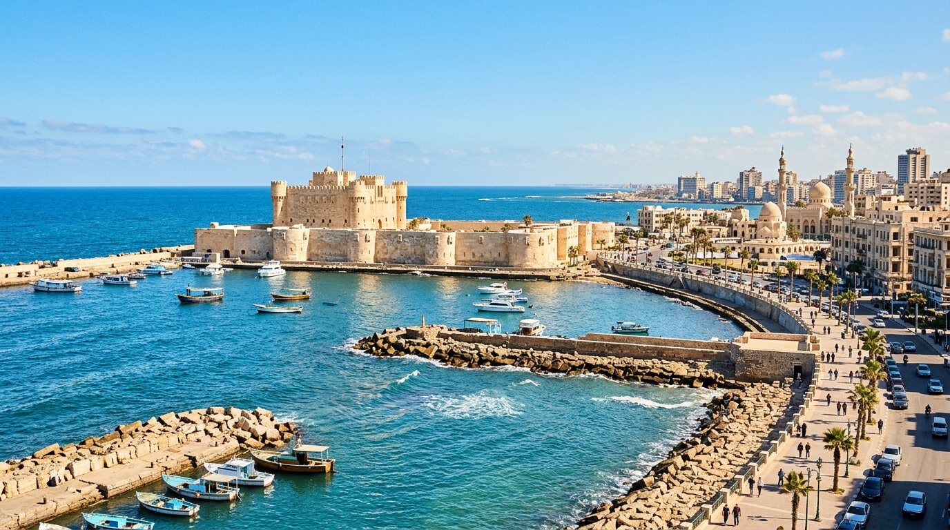 Alexandria Mediterranean coastline