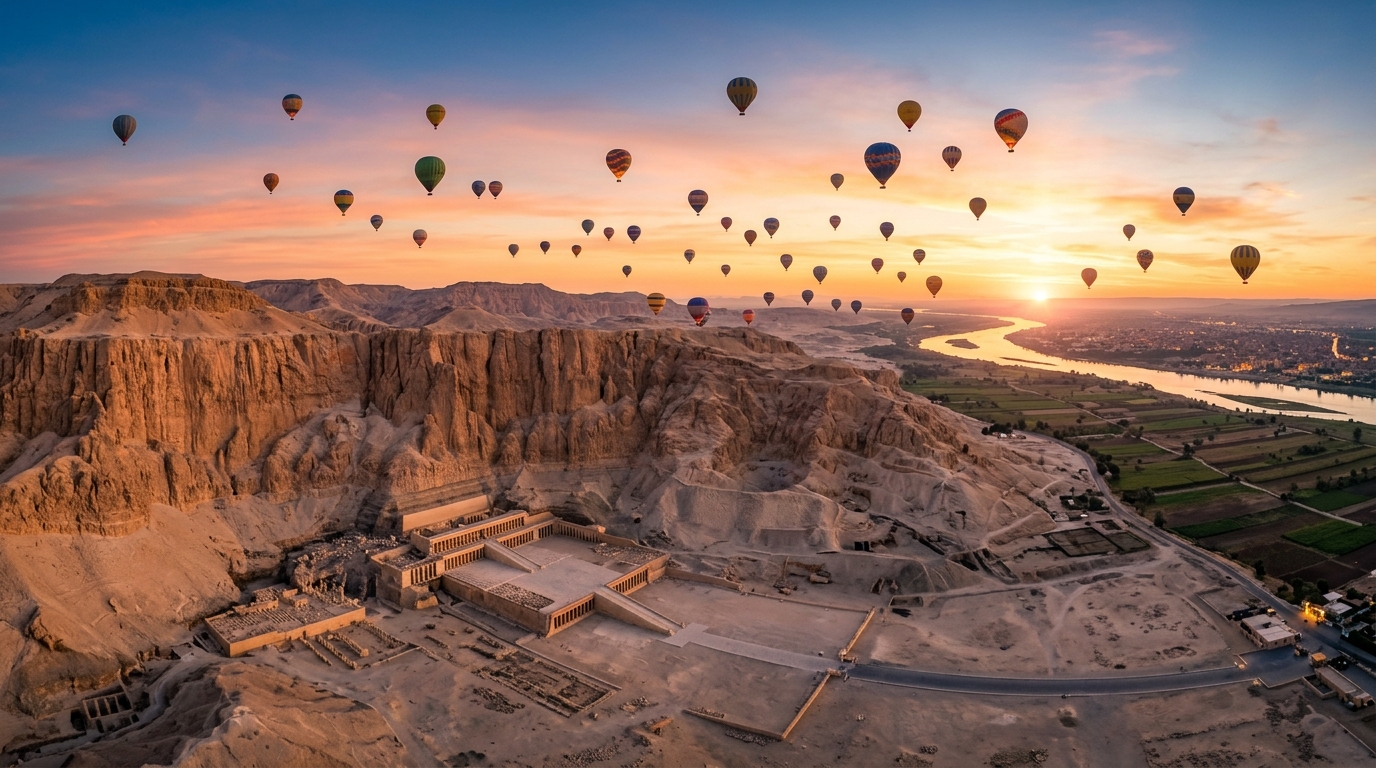 Luxor Hot Air Balloon and Desert Safari